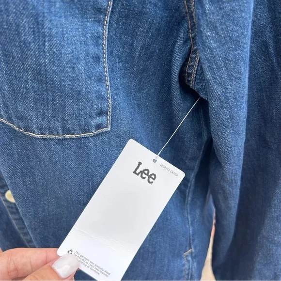 LEE Take‎ a Tumble Denim Shirt Dress NWT | Size S (Oversized Fit) - Picture 10 of 11